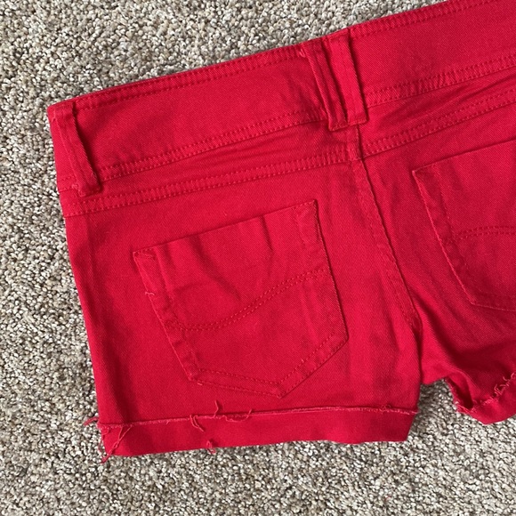 Blue Asphalt Distressed Denim Cuff Shorts - Picture 11 of 13